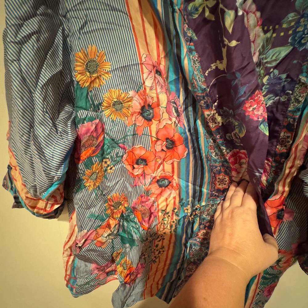 NWT Johnny Was Sz 2X Weller Topiary Hunter Kimono Reversible - Picture 14 of 16